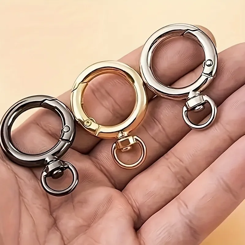 Zinc Alloy Lobster Clasp & Spring Ring Keychain Findings – Bulk Metal Clasps, Snap Hooks & Split Rings for DIY Jewelry, Bag Charms, Crocs Shoe Accessories